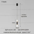 Modern black & gold led staircase chandelier staircase pendant light
