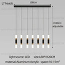 Modern black & gold led staircase chandelier staircase pendant light