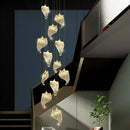 DecorBites™ LED Staircase Chandelier: Modern Loft Lighting Fixture for Living & Dining Room