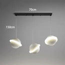Modern white planetary led staircase chandelier living room pendant
