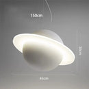 Modern white planetary led staircase chandelier living room pendant