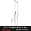 Modern white and gold led staircase chandeliers for living room
