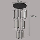 DecorBites™ LED Staircase Chandeliers | Modern Pendant Light for Living Room