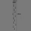 DecorBites™ LED Staircase Chandeliers: Modern Pendant Light Lamps for Living Room Decor
