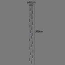 DecorBites™ LED Staircase Chandeliers: Modern Pendant Light Lamps for Living Room Decor