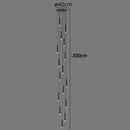 DecorBites™ LED Staircase Chandeliers: Modern Pendant Light Lamps for Living Room Decor