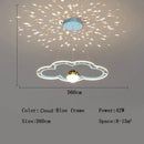 Pink & white decorbites led star chandelier bedroom cloud light
