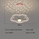 Pink & white decorbites led star chandelier bedroom cloud light