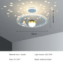 Pink & white decorbites led star chandelier bedroom cloud light