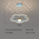 Pink & white decorbites led star chandelier bedroom cloud light