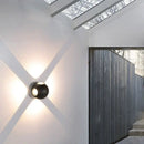 Modern black & silver led starlight wall lamp for corridor