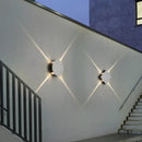 Modern black & silver led starlight wall lamp for corridor