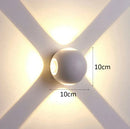 Modern black & silver led starlight wall lamp for corridor