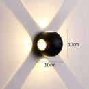 Modern black & silver led starlight wall lamp for corridor