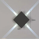Modern black & silver led starlight wall lamp for corridor