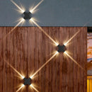 Modern black & silver led starlight wall lamp for corridor