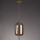 Luxury golden glass led starry sky pendant lights for living room