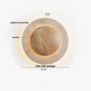 DecorBites™ LED Stone Clock Wall Lamp Sconce, Modern Nordic Yellow Cave Bathroom Mirror Light
