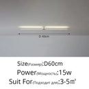 Modern white & gold led strip ceiling light bedroom