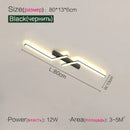Modern black & white led strip ceiling lights corridor minimalist