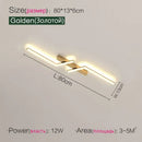 Modern black & white led strip ceiling lights corridor minimalist