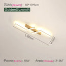 Modern black & white led strip ceiling lights corridor minimalist
