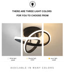 Modern gold & white led strip ceiling lights for living room