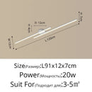 Modern minimalist brushed metallic led strip chandelier aisle light