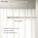 Modern off white strip chandelier pendant lights dining room
