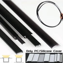 DecorBites™ LED Strip Channel Diffuser for Flexible Replaceable LED Aluminum Profile Light Cover