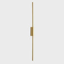 Modern minimalist black & gold led strip copper wall lamp bedroom