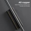 Modern minimalist black & gold led strip copper wall lamp bedroom
