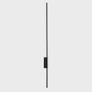 Modern minimalist black & gold led strip copper wall lamp bedroom