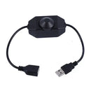 DecorBites™ LED Strip Lights Dimmer Switch USB Cable with Rotary/Touch Controller