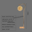 Decorbites led sunflower crystal gold floor lamp for living room