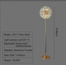 Decorbites led sunflower crystal gold floor lamp for living room