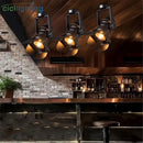 Industrial black metal surface mount spotlights living room barn door