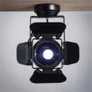 Industrial black metal surface mount spotlights living room barn door