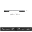 Modern black linear surface mounted ceiling light living room