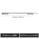 Modern black linear surface mounted ceiling light living room