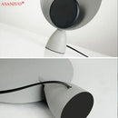 Modern pink & black circular led table lamp bedroom lighting