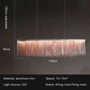 Modern gold led tassel chandelier pendant light for living room