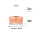 DecorBites™ LED Tassel Chandeliers | Waterfall Hanging Pendant Light | Modern Art Decor Lighting