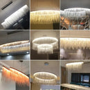 DecorBites™ LED Tassel Chandeliers | Waterfall Hanging Pendant Light | Modern Art Decor Lighting