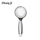 Chrome led temperature controlled shower head bathroom color changing