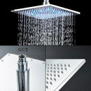 Modern chrome led thermostatic shower faucet bathroom rain mixer tap