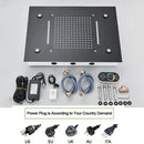 DecorBites™ LED Thermostatic Shower System with Remote Control and Ceiling Mount