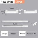 Modern black & white led track light set living room spotlight