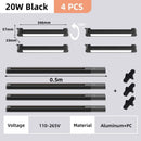 Modern black & white led track light set living room spotlight