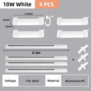 Modern black & white led track light set living room spotlight